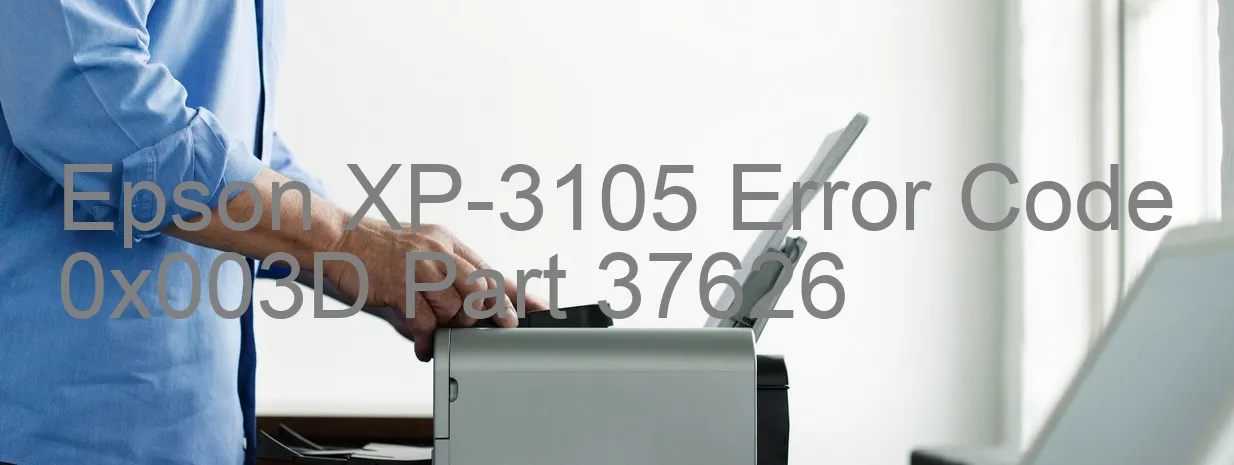 Epson XP-3105 Código de error 0x003D