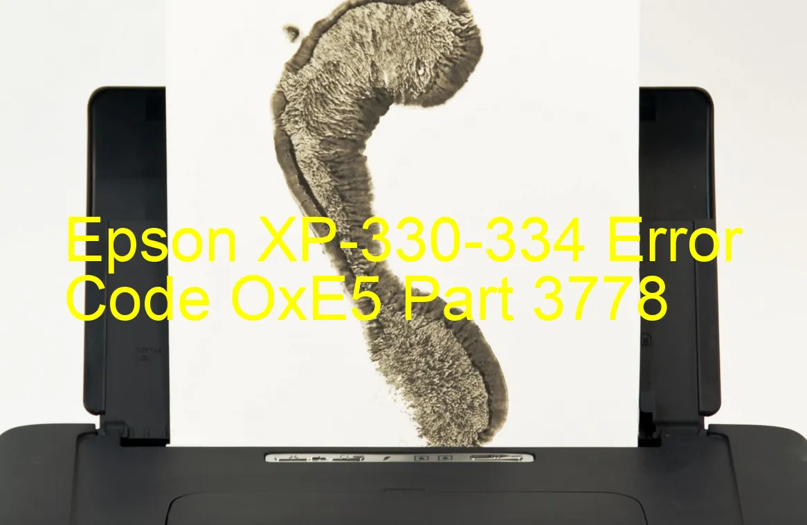Epson XP-330-334 Código de error OxE5
