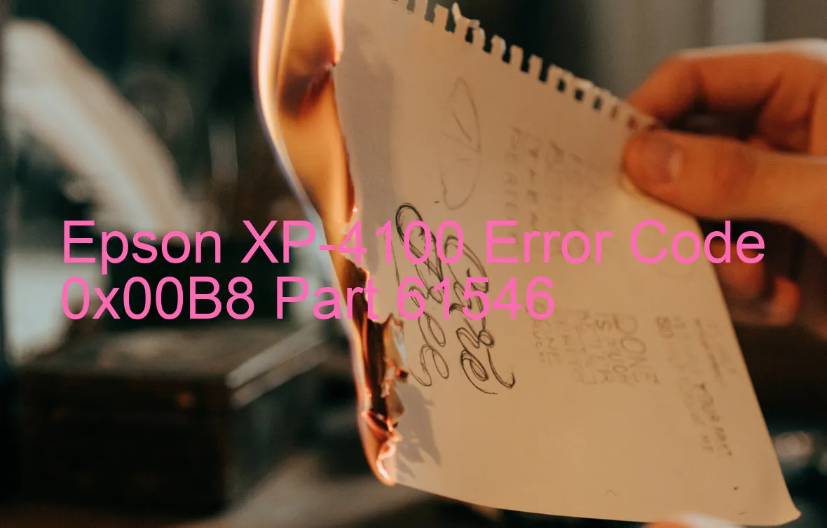 Epson XP-4100 Código de error 0x00B8