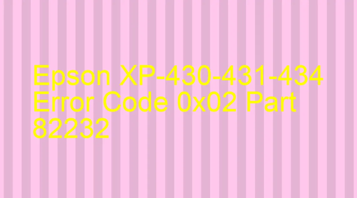 Epson XP-430-431-434 Código de error 0x02