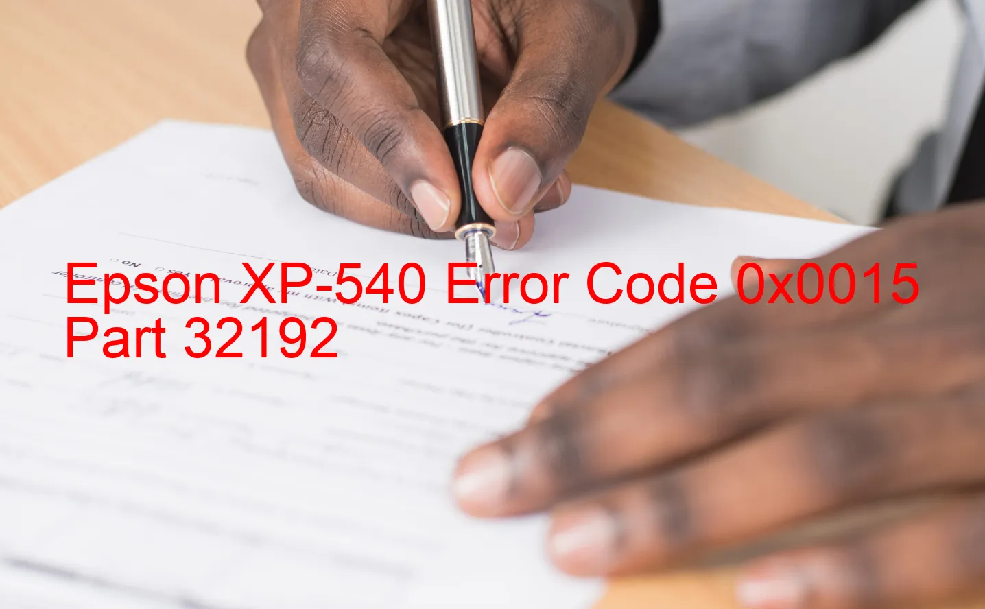 Epson XP-540 Código de error 0x0015