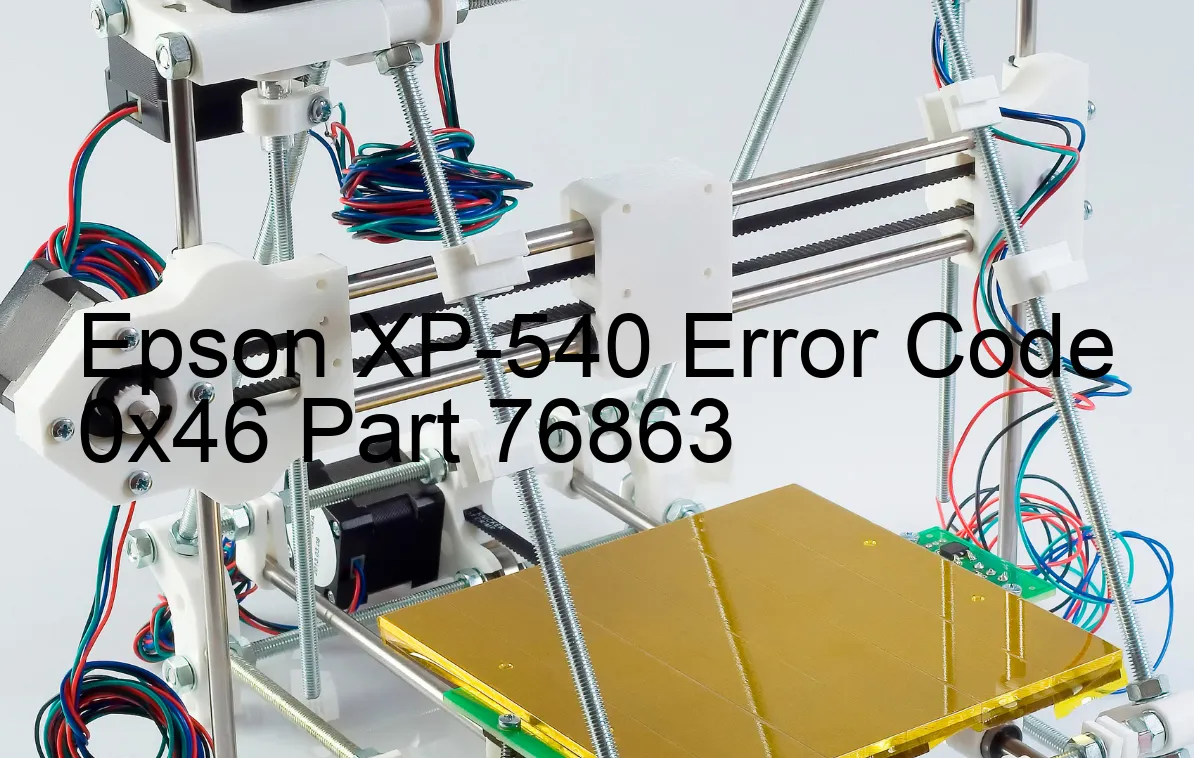 Epson XP-540 Código de error 0x46