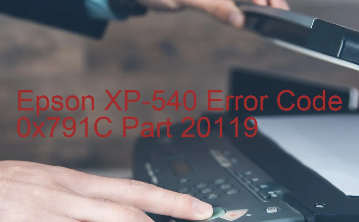 Epson XP-540 Código de error 0x791C