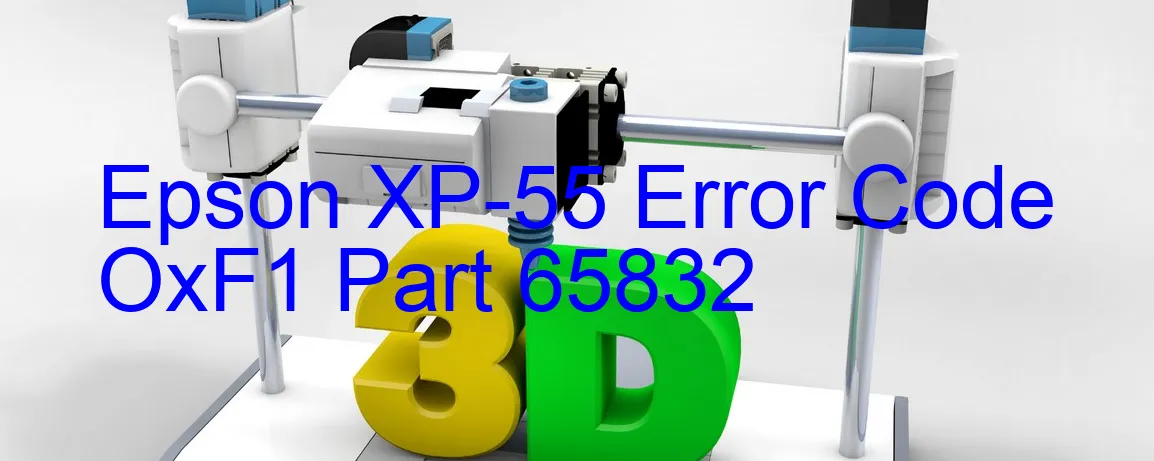 Epson XP-55 Código de error OxF1