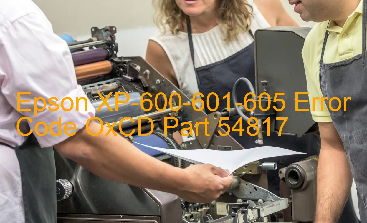 Epson XP-600-601-605 Código de error OxCD