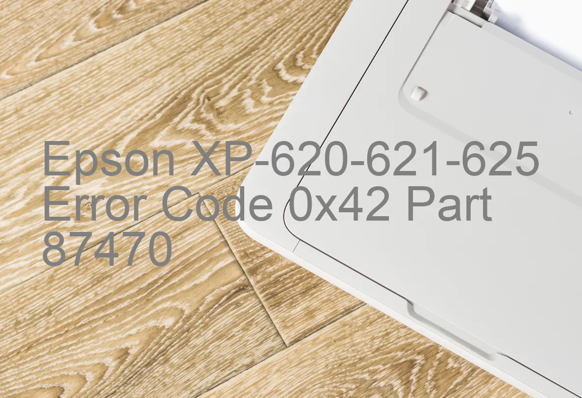 Epson XP-620-621-625 Código de error 0x42