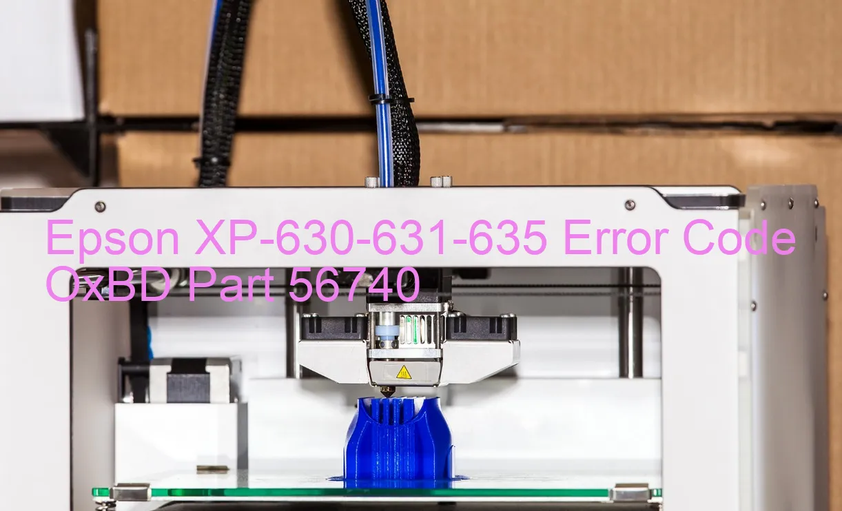 Epson XP-630-631-635 Código de error OxBD