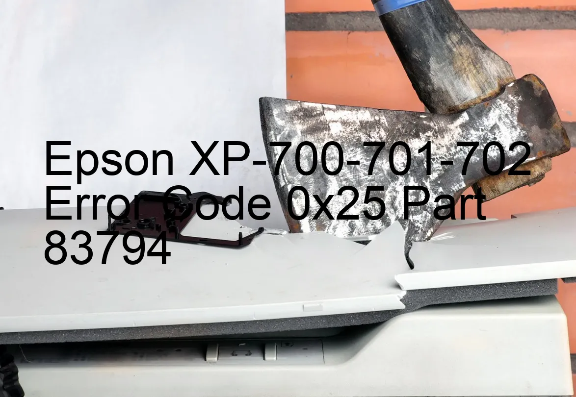 Epson XP-700-701-702 Código de error 0x25