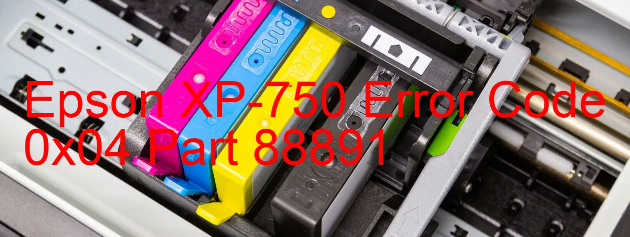 Epson XP-750 Código de error 0x04