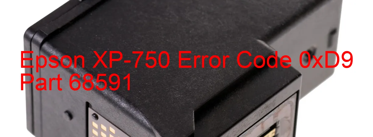 Epson XP-750 Código de error 0xD9