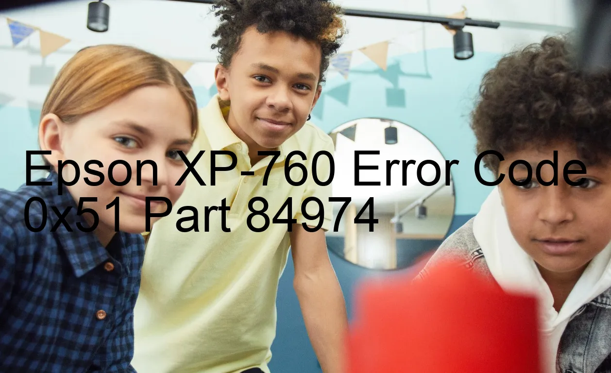 Epson XP-760 Código de error 0x51