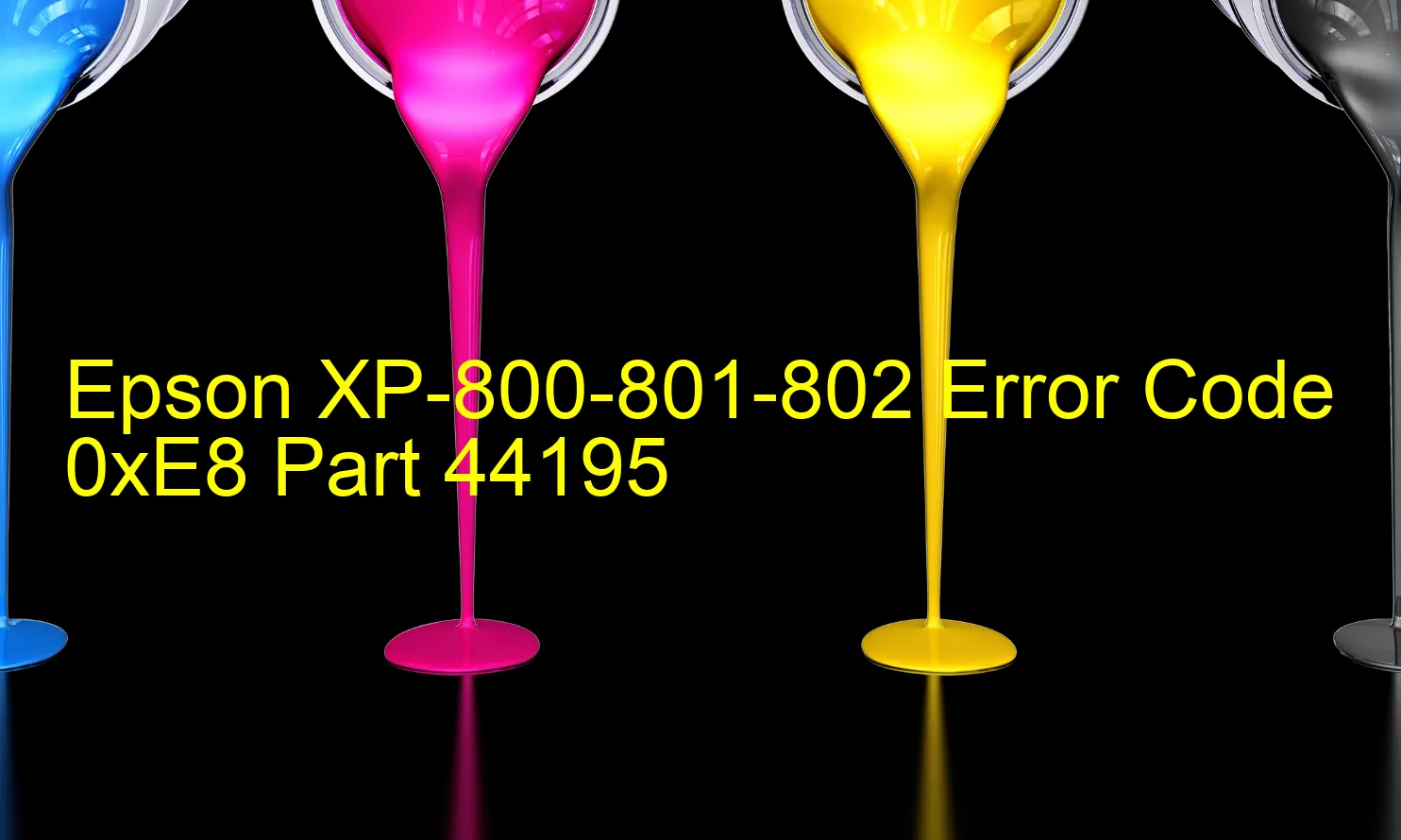 Epson XP-800-801-802 Código de error 0xE8