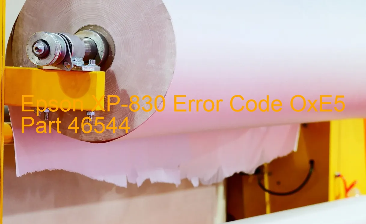 Epson XP-830 Código de error OxE5