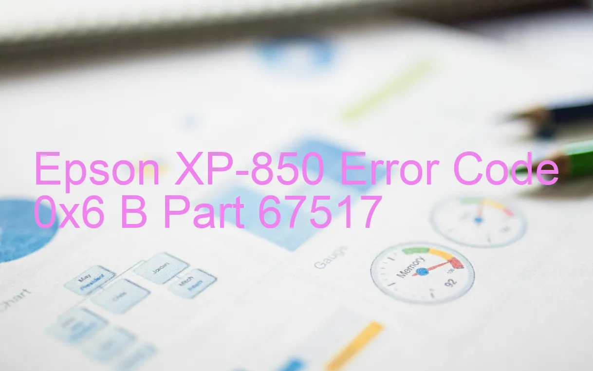 Epson XP-850 Código de error 0x6 B