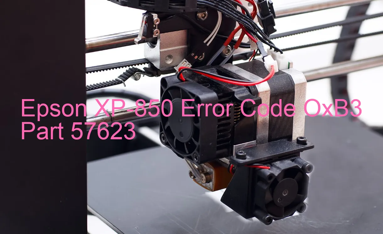 Epson XP-850 Código de error OxB3