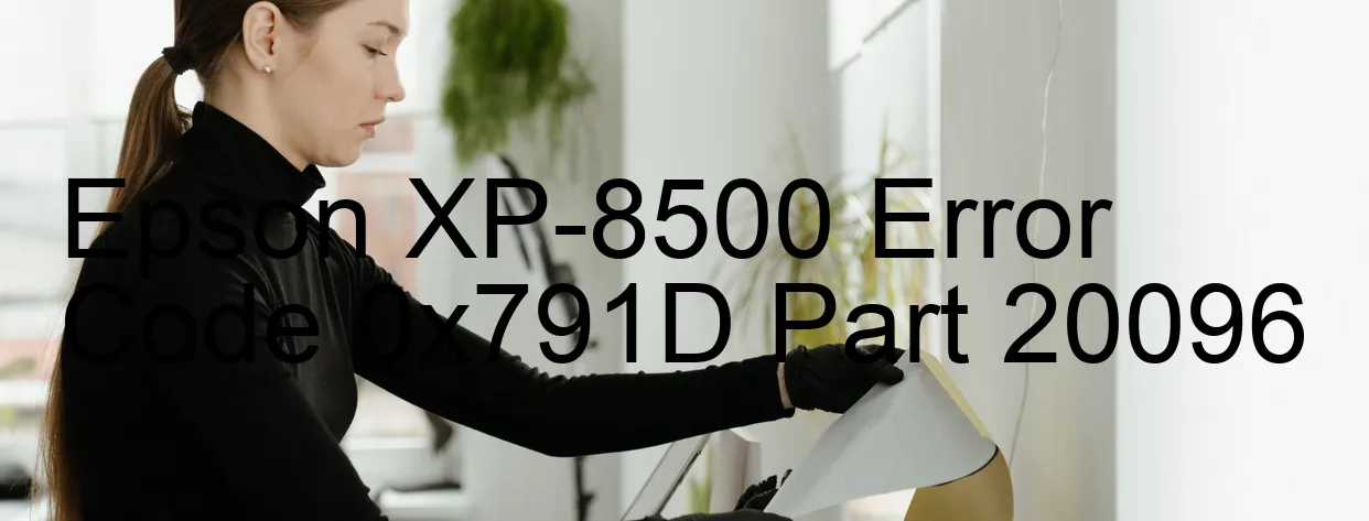 Epson XP-8500 Código de error 0x791D