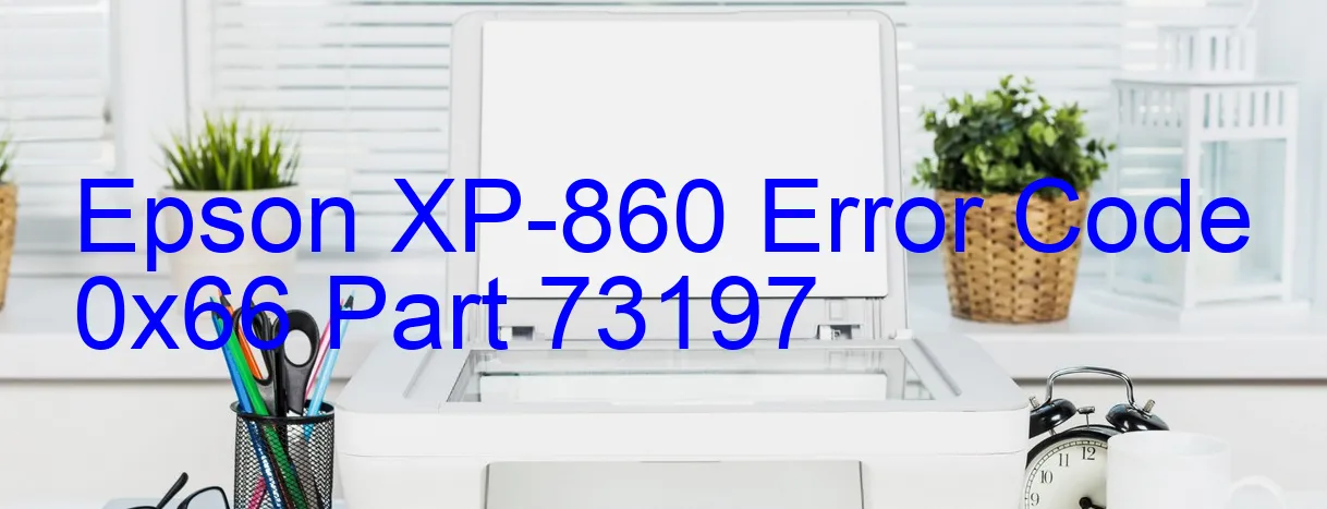 Epson XP-860 Código de error 0x66