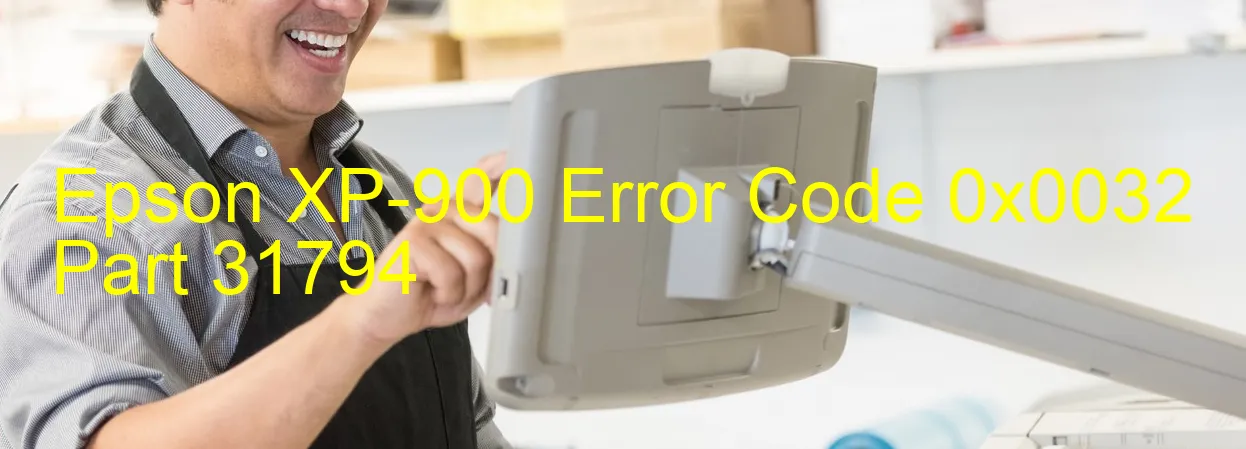 Epson XP-900 Código de error 0x0032