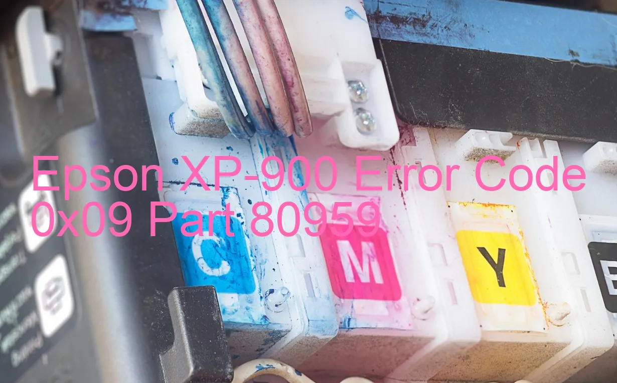 Epson XP-900 Código de error 0x09