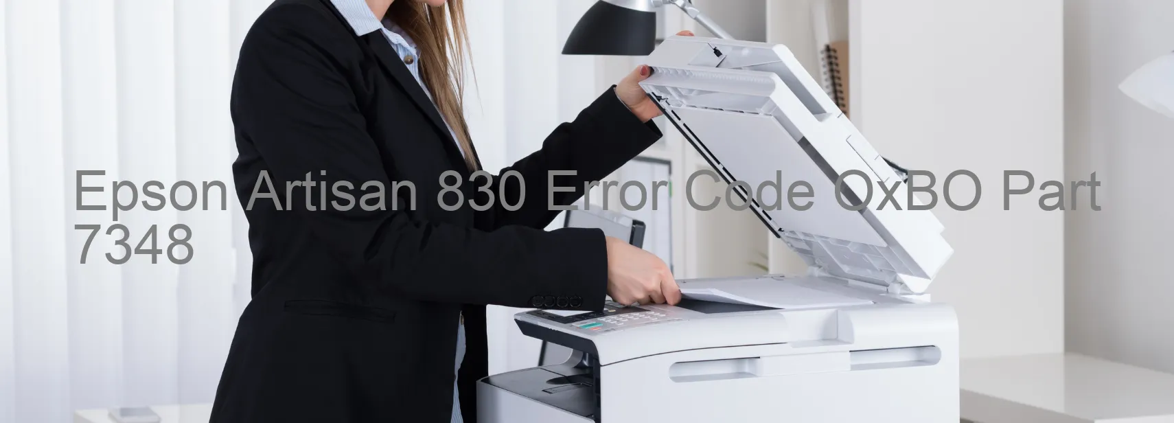 Epson Artisan 830 Código de error OxBO