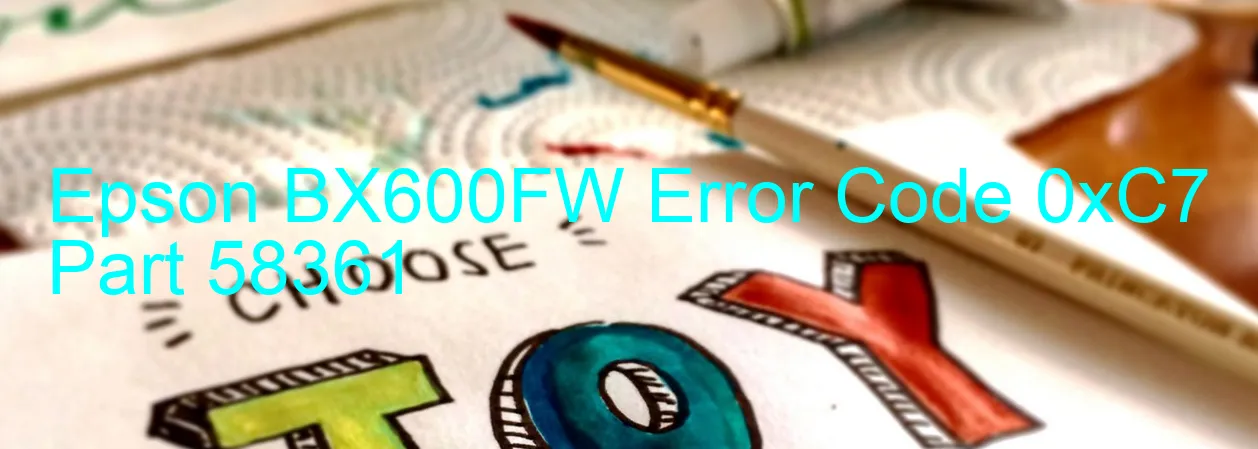 Epson BX600FW Código de error 0xC7