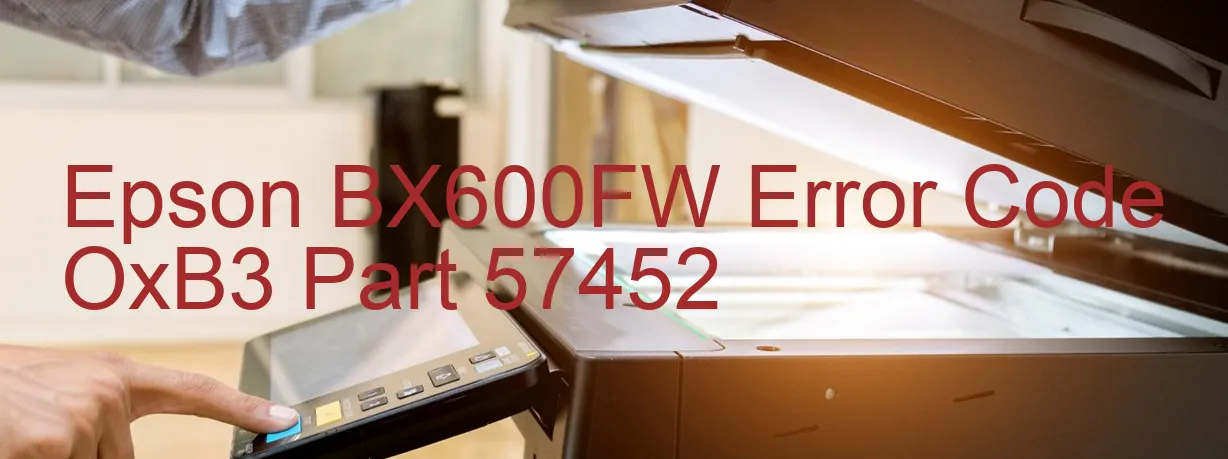 Epson BX600FW Código de error OxB3