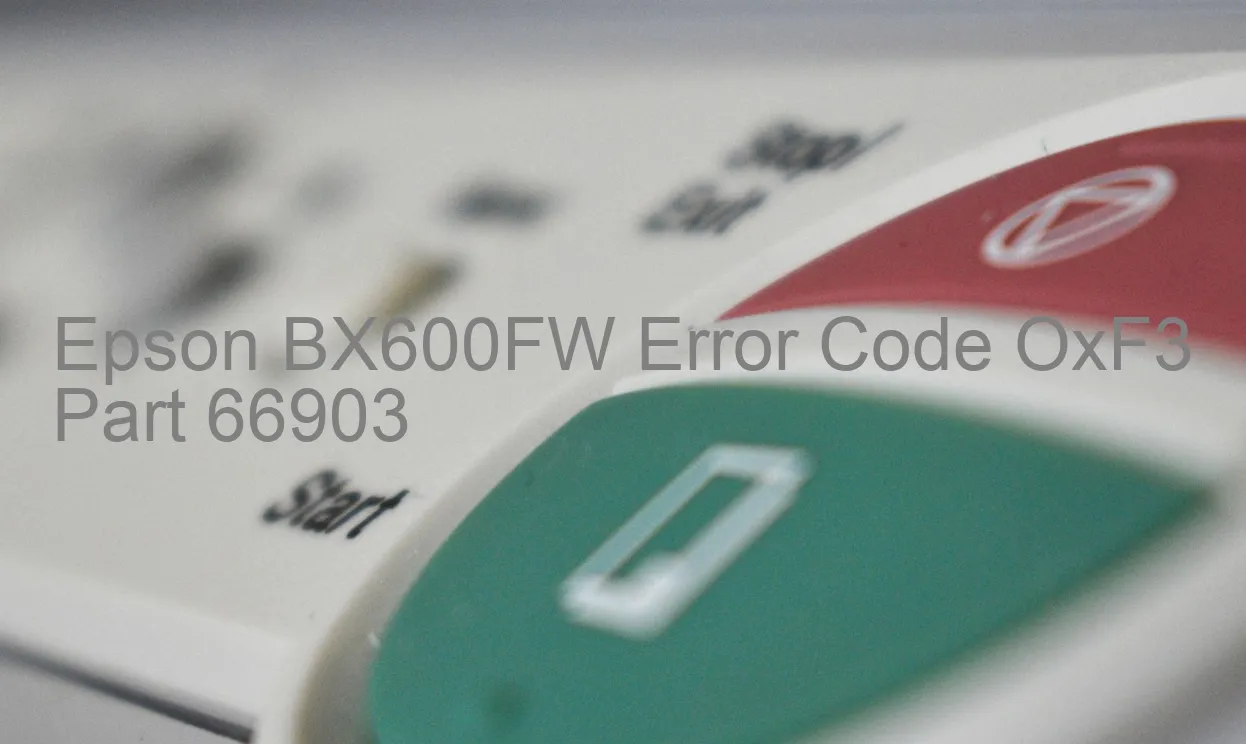 Epson BX600FW Código de error OxF3