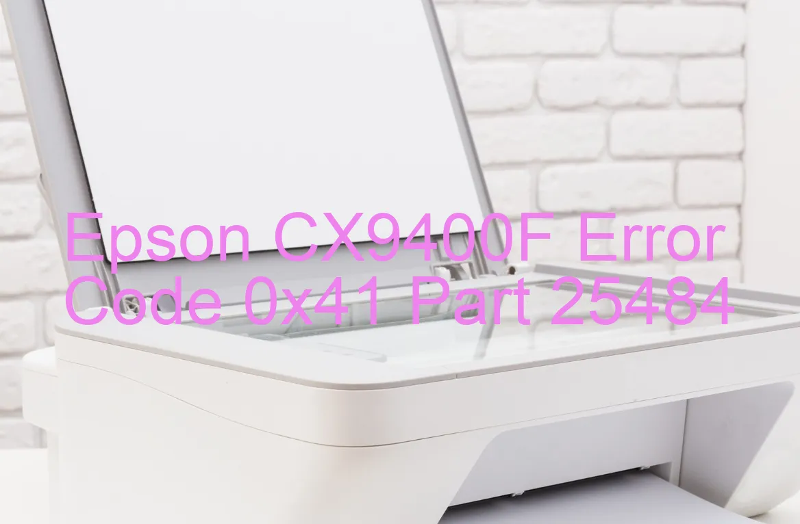 Epson CX9400F Código de error 0x41