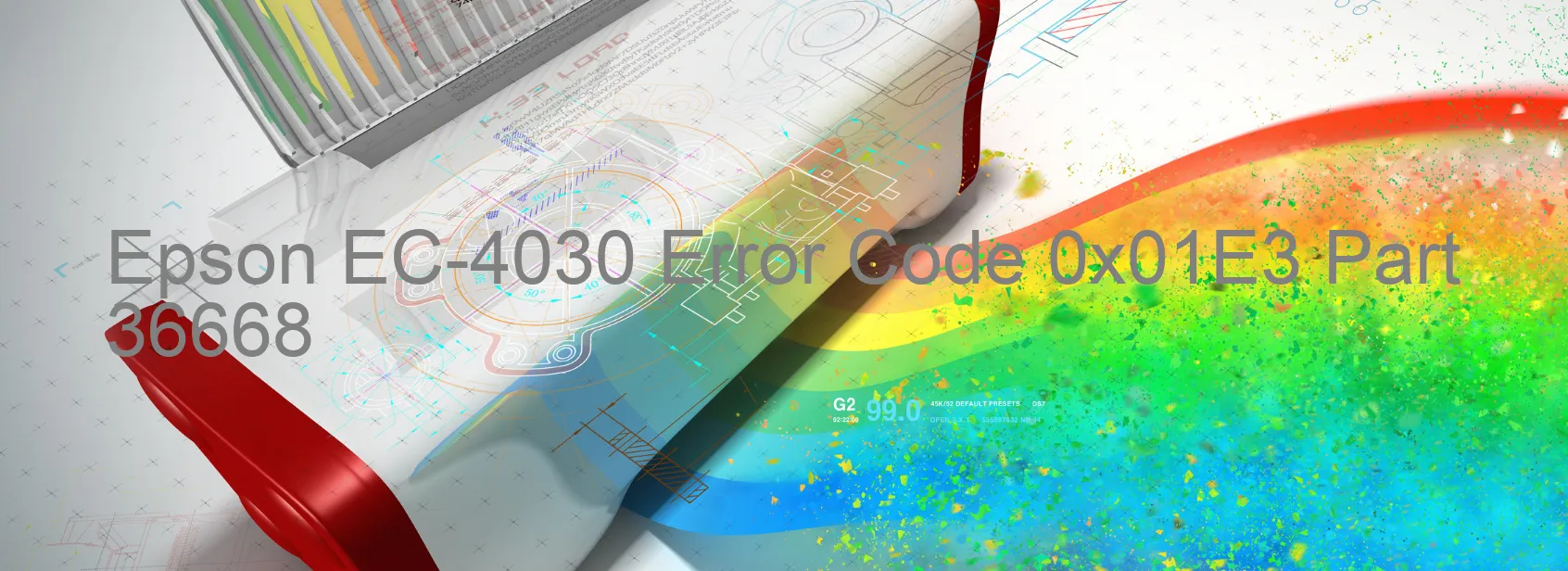 Epson EC-4030 Código de error 0x01E3