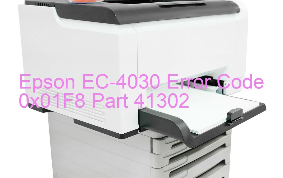 Epson EC-4030 Código de error 0x01F8