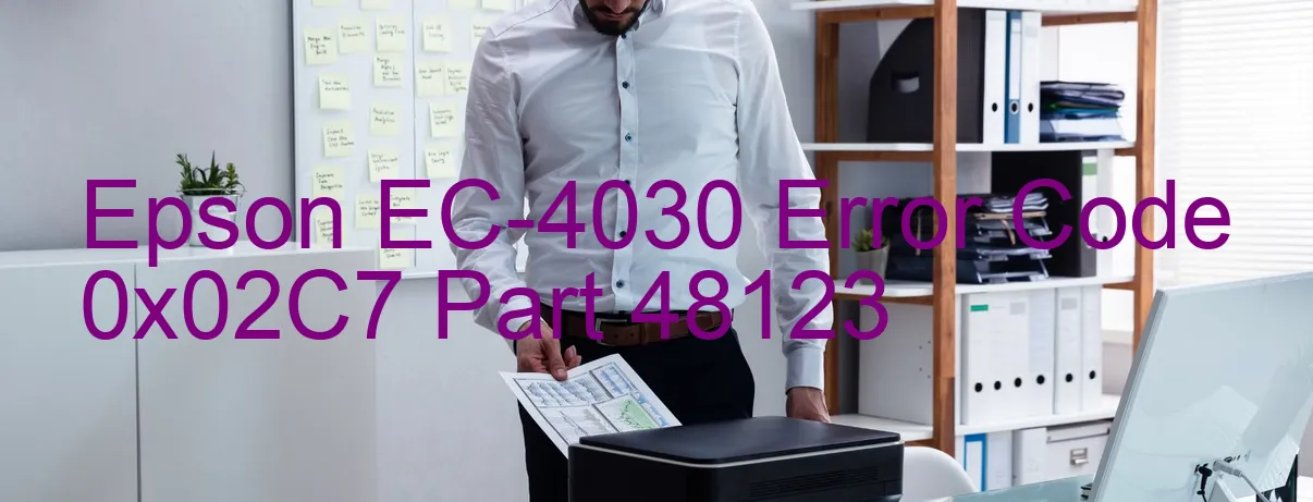 Epson EC-4030 Código de error 0x02C7