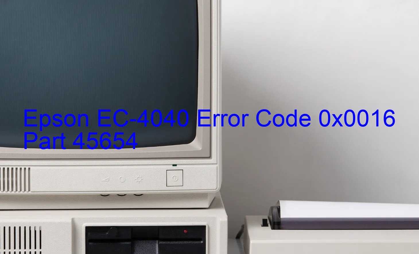 Epson EC-4040 Código de error 0x0016