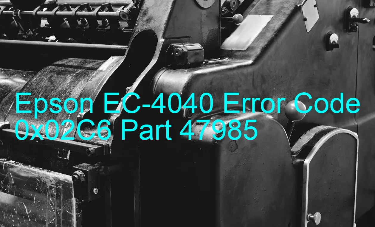 Epson EC-4040 Código de error 0x02C6