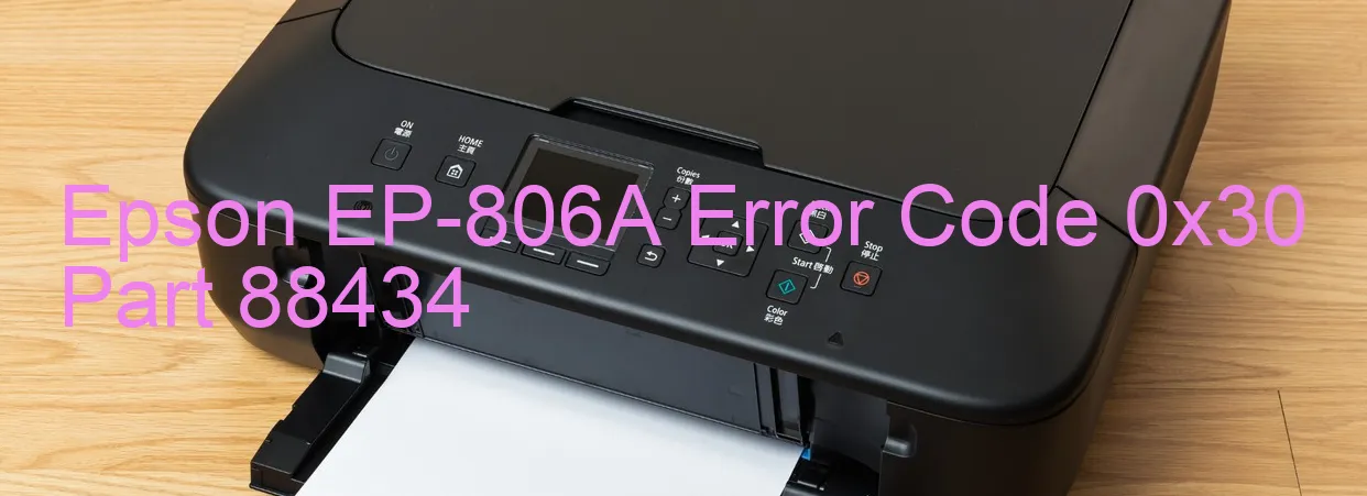 Epson EP-806A Código de error 0x30