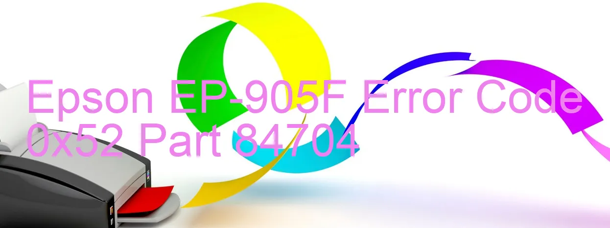 Epson EP-905F Código de error 0x52