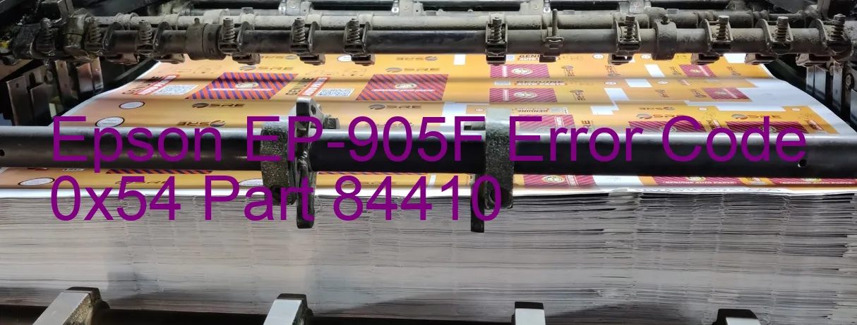 Epson EP-905F Código de error 0x54