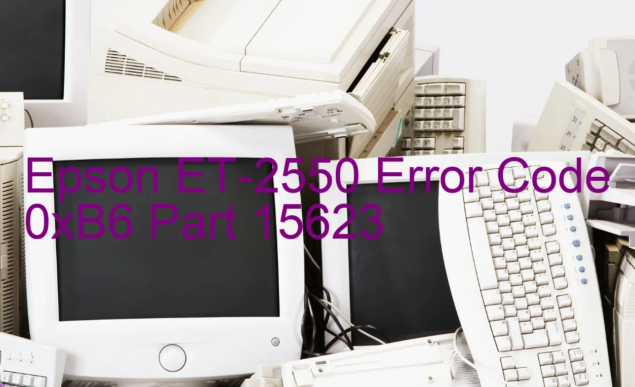 Epson ET-2550 Código de error 0xB6