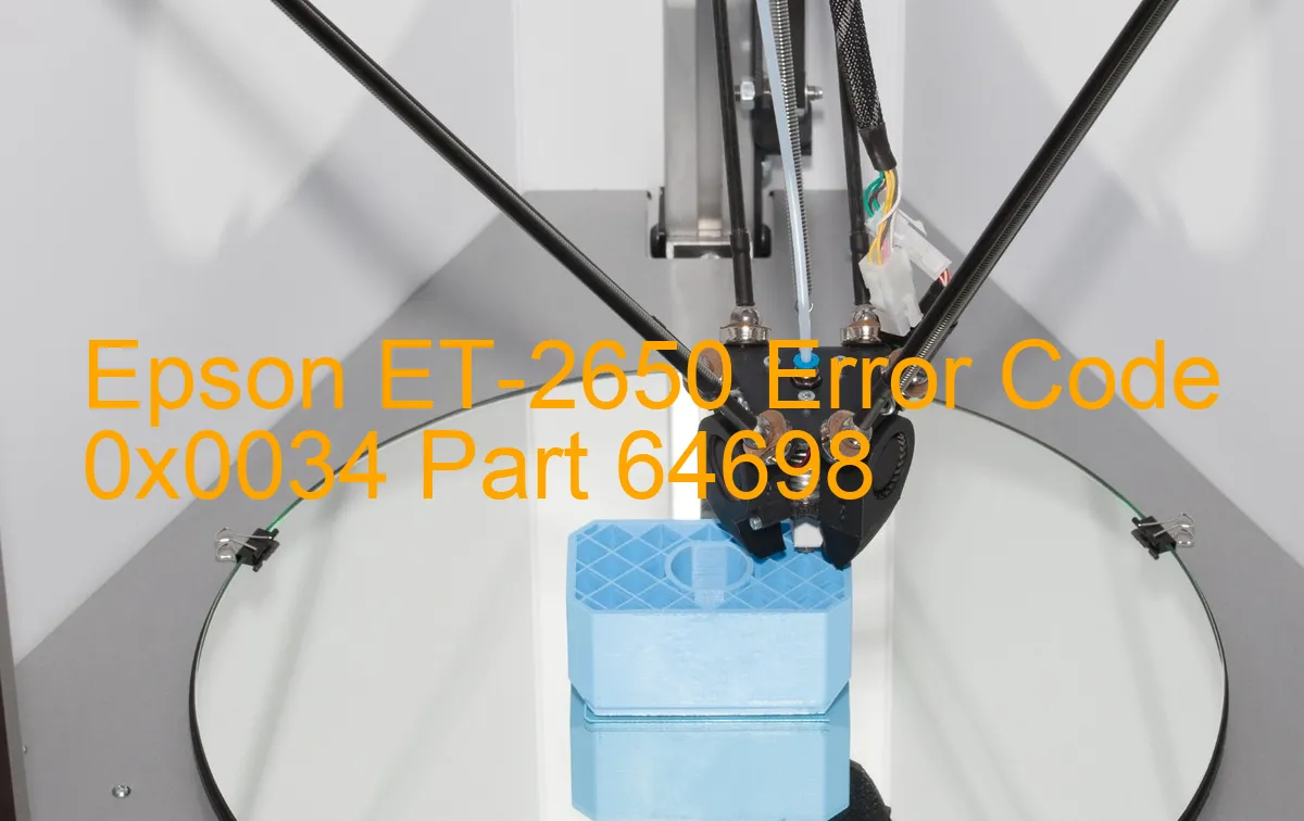 Epson ET-2650 Código de error 0x0034