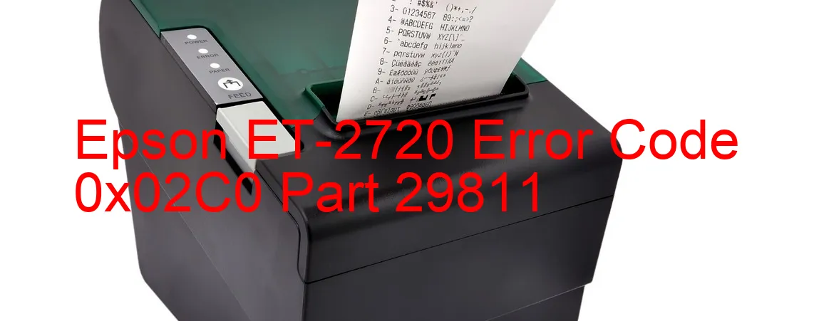 Epson ET-2720 Código de error 0x02C0