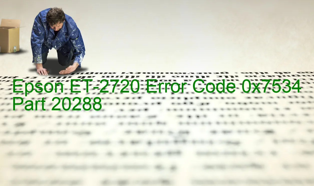 Epson ET-2720 Código de error 0x7534