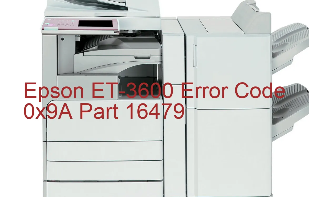 Epson ET-3600 Código de error 0x9A