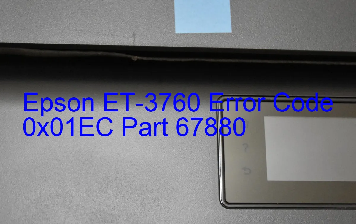 Epson ET-3760 Código de error 0x01EC