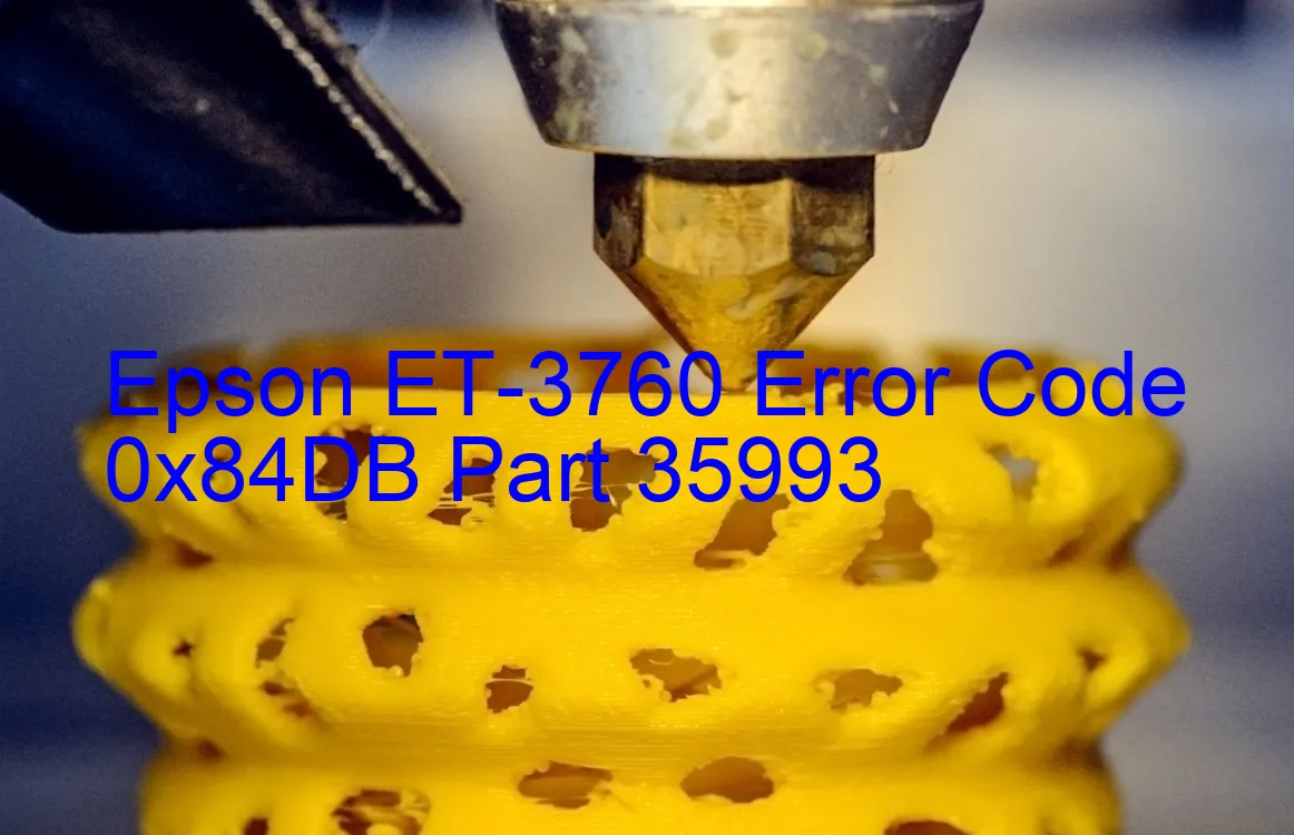 Epson ET-3760 Código de error 0x84DB