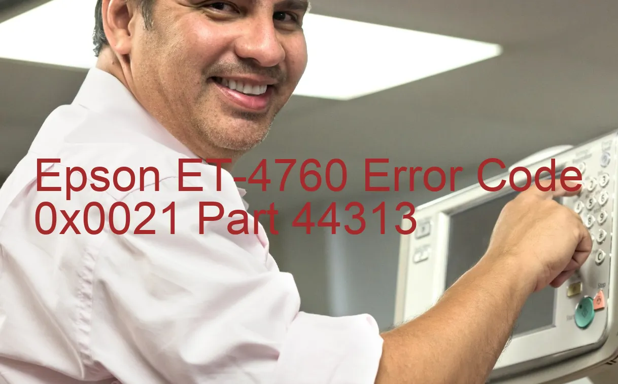 Epson ET-4760 Código de error 0x0021