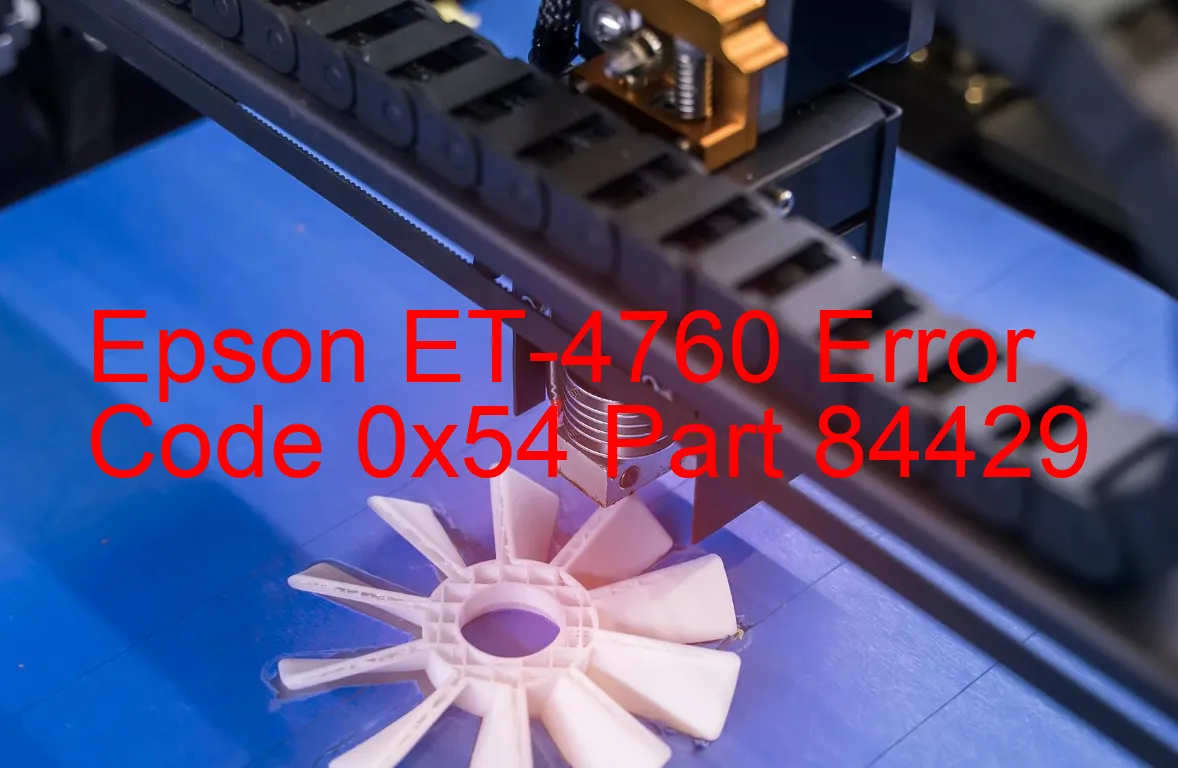 Epson ET-4760 Código de error 0x54