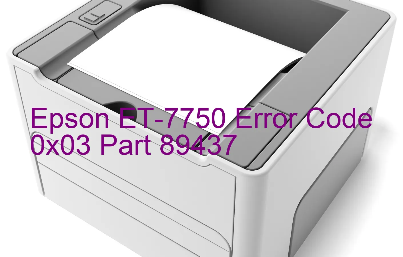 Epson ET-7750 Código de error 0x03