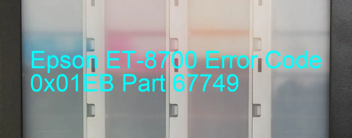 Epson ET-8700 Código de error 0x01EB