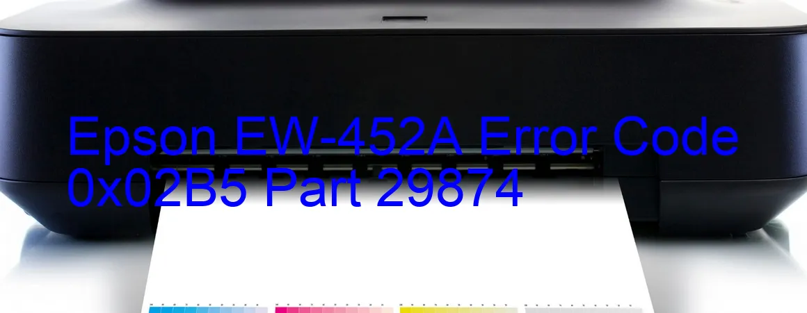 Epson EW-452A Código de error 0x02B5