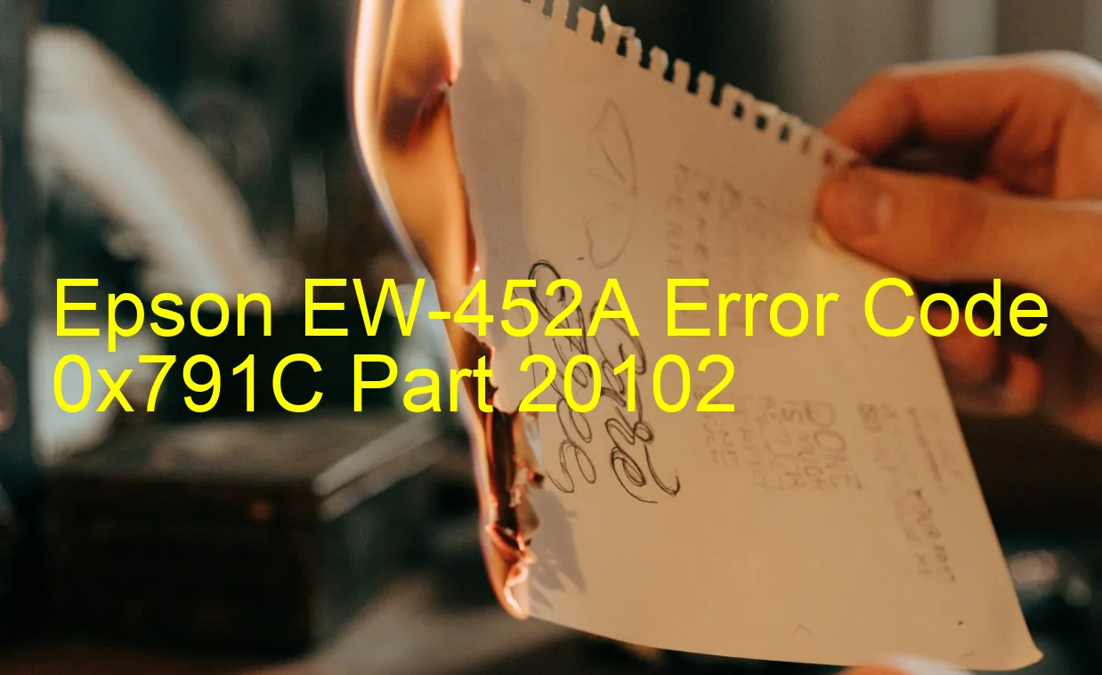 Epson EW-452A Código de error 0x791C