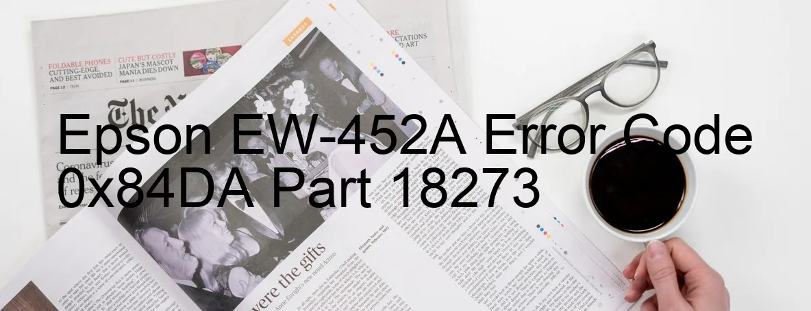 Epson EW-452A Código de error 0x84DA